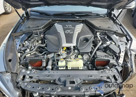 2018 Infiniti Q50 Red Sport 400 from USA, damaged, VIN JN1FV7AR9JM700369